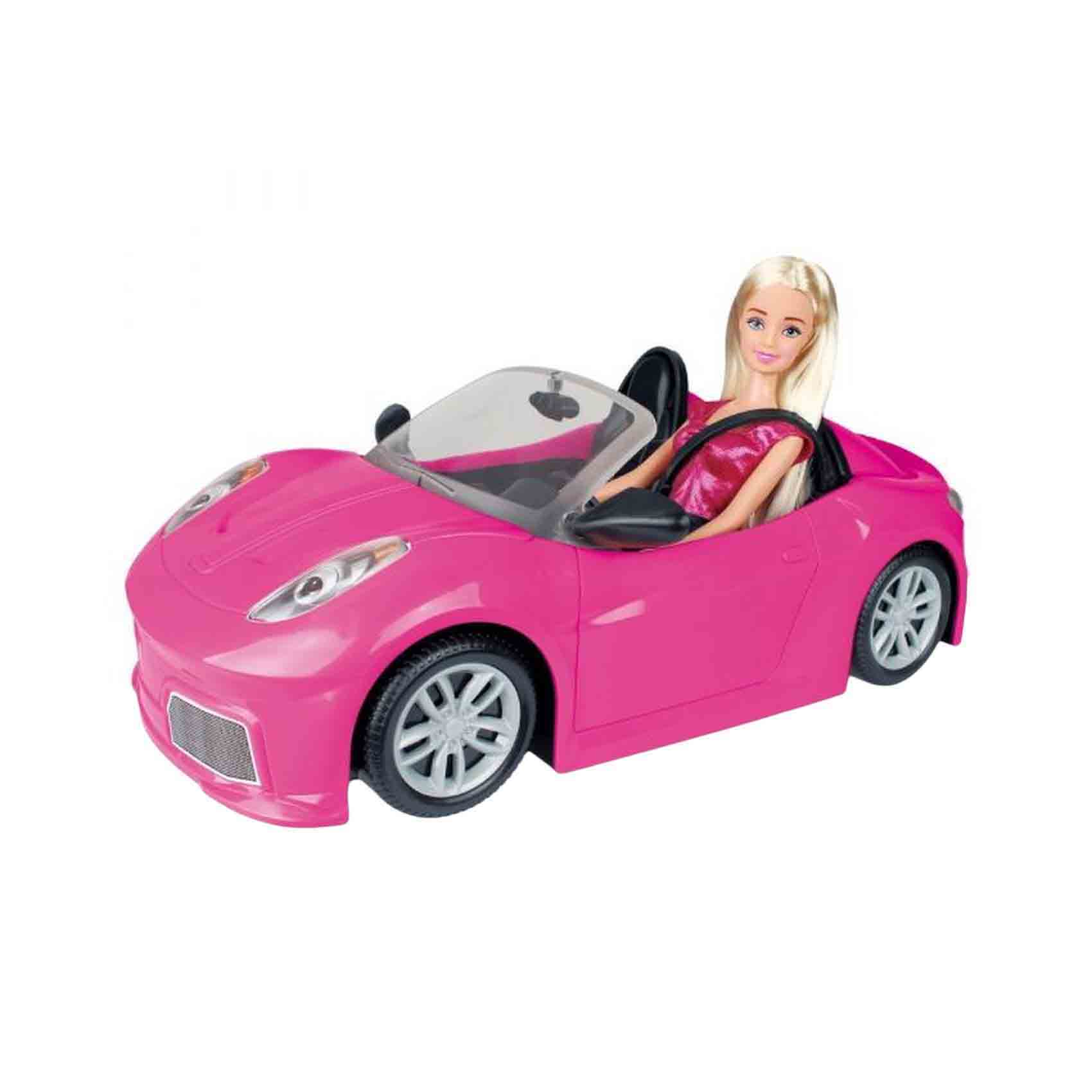 Power Joy Leila Dream Car With Doll Playset Pink 35cm