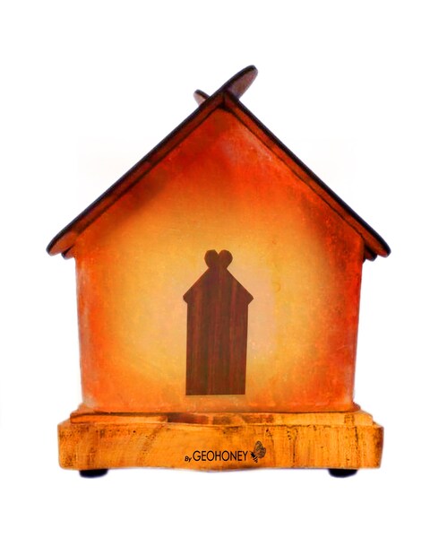 Geohoney Himalayan Salt Lamp - Home Shape