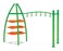 RBWTOYS Outdoor Monkey Bar with Metal, Playground Activity for Kids.  RW-13115.     300x125x220cm