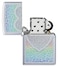 Zippo 49780 205 Heart Design Satin Chrome Windproof Lighter