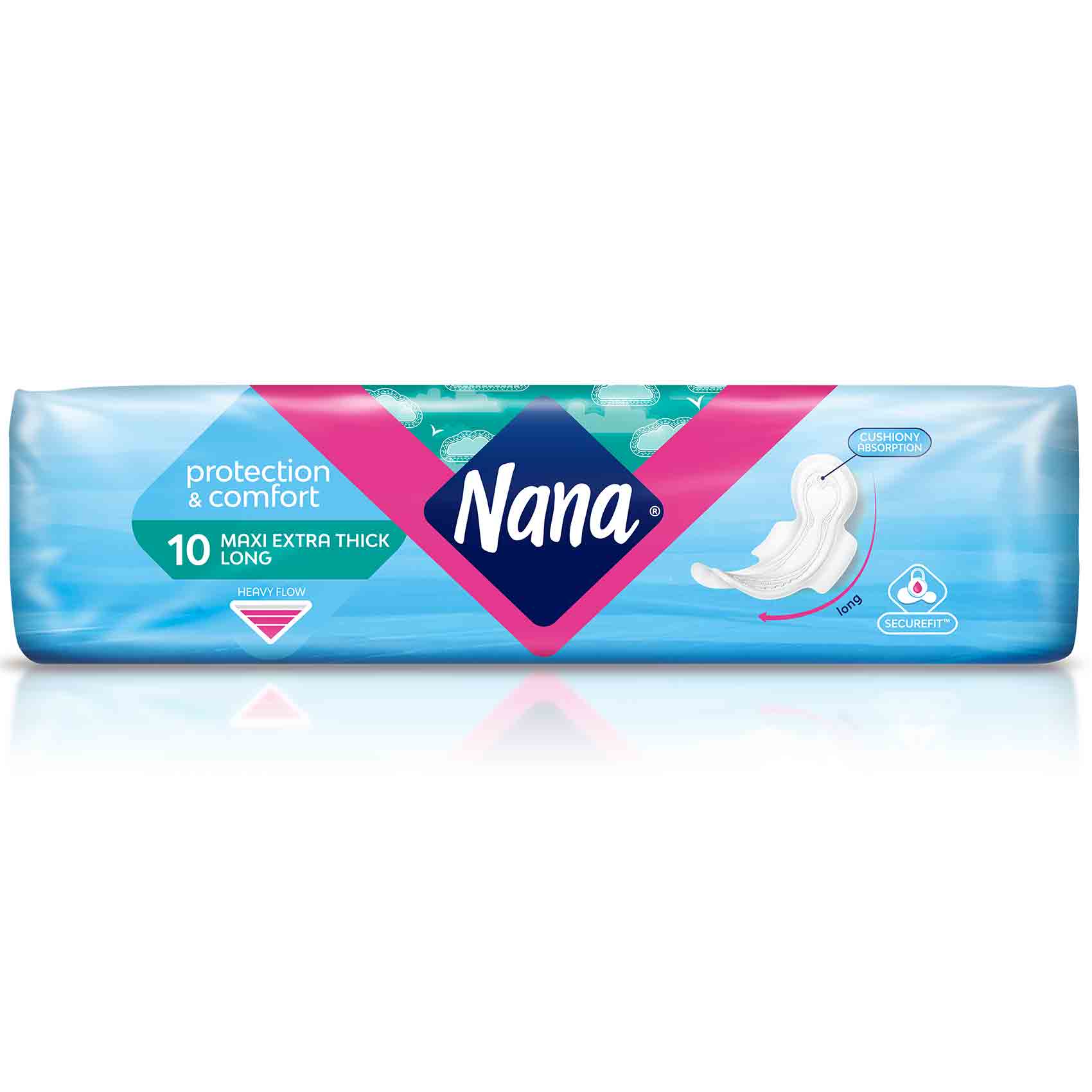 Nana Women Pads Maxi Extra Thick Long 10 Pads product thumbnail 2