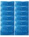 12-Piece Clear Document Bag Blue Colour