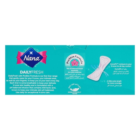 Nana Daily Fresh Panty Liners Long 52 Count