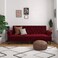 In House Nutella 2 In 1 Sofabed Linen Upholstered - Burgundy