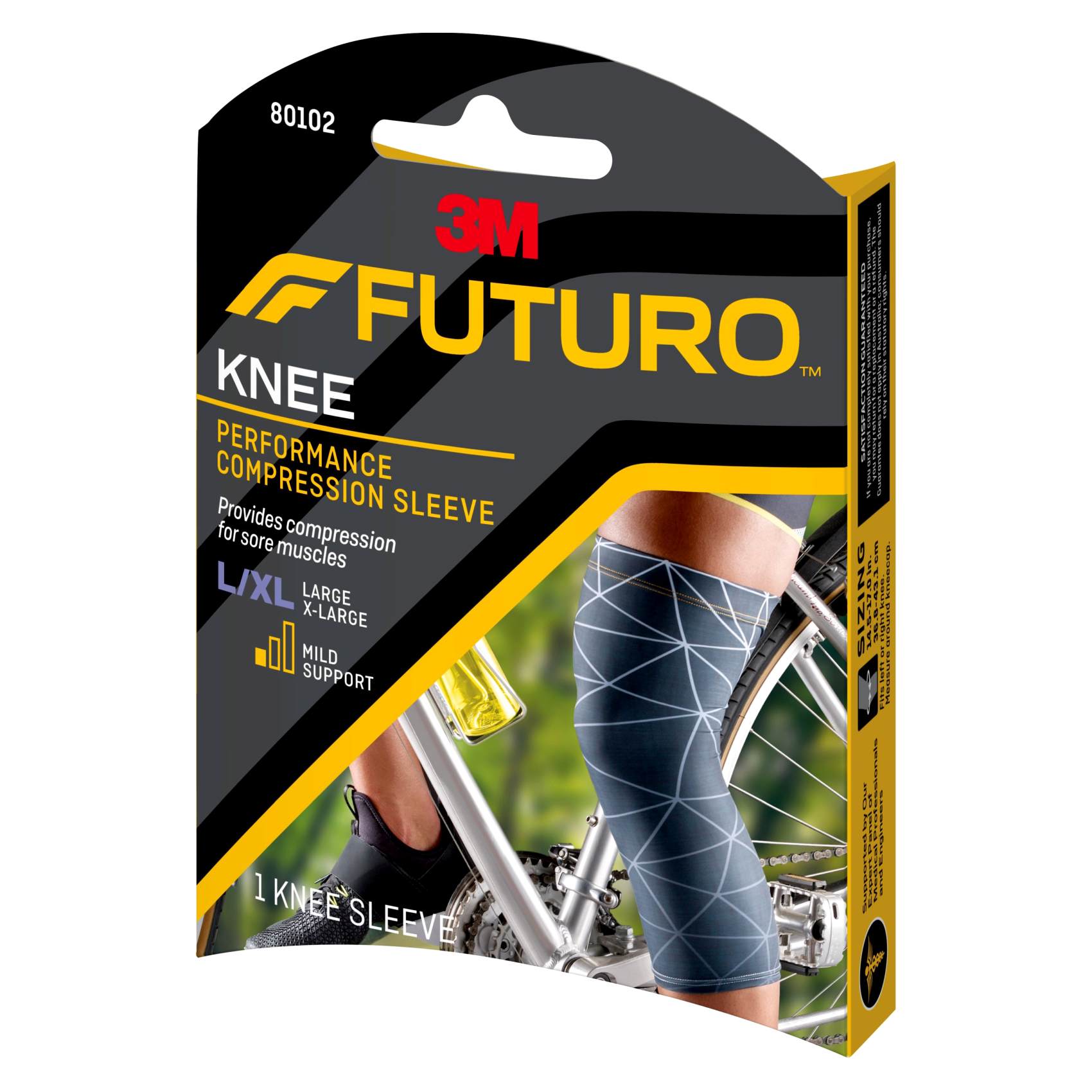 Futuro Performance Compression Knee Sleeve Large / X-Large 1 PCS