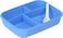 Royalford Air Tight Lunch Box Blue, Multi