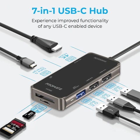 محور USB-C متعدد المنافذ مدمج وسريع للغاية