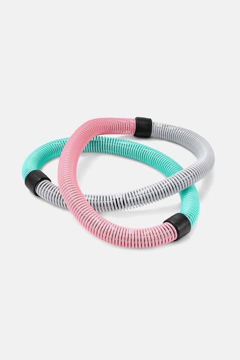 Tchibo Flexible Fitness Hoop 150cm, Pink And Green