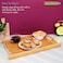 Royalford Rf9680 Bamboo Tray - Serving Platters/Breakfast Tray - Lightweight, Eco-Friendly &amp; Durable - Perfect For Bed Breakfast Tea Serving Tray - Multi-Functional (37X25.5X4.8 cm)