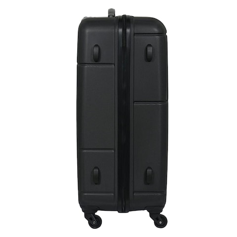 Verona Spinner Texture Suitcase Black 76cm