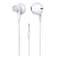 HiFi Stereo 3.5mm Wired Earphones with Mic Built-in Volume Control White
