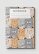 Lowha Spiral Notebook With 60 Sheets And Hard Paper Covers With Cute Cats Design, For Jotting Notes And Reminders, For Work, University, School