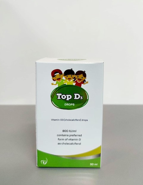 Medwise Top D3 Drops, Cholecalciferol, Vitamin D3 Drops 30ml