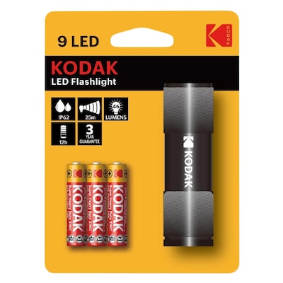 Kodak 9 LED Flashlight Black