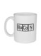 muGGyz That's How I Roll Printed Ceramic Coffee Mug White