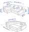 Karnak Convertible Sofa Cum Bed L-Shape Corner Sofa Plus Diwan Bed With Storage Box &amp; Cushion For Living Room, Home, Office, Apartment, Studio Room Size 215x150x75 Centimeters Ksb207