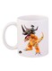 The Anime Digimon Mug White/Yellow/Black 12ounce