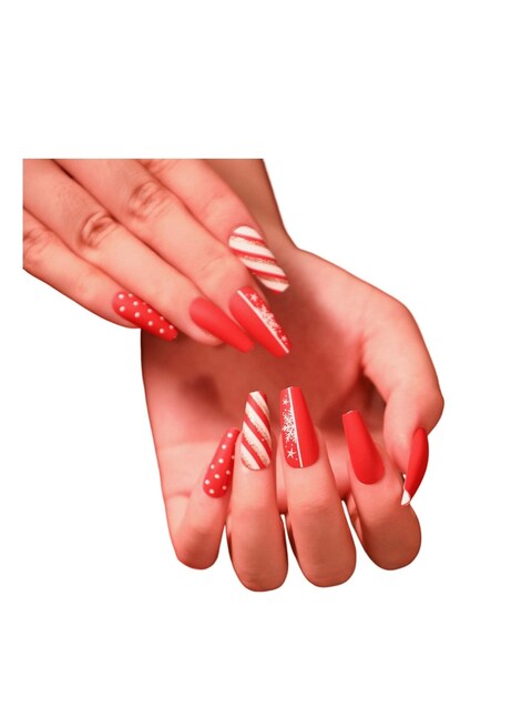 Salon Acrylic Reusable False Nails Set Double Tape and Glue Included