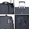 Eminent Expandable Trolley Luggage Set of 3 Bag Soft Suitcase for Unisex Travel Polyester Shell Lightweight with TSA lock Double Spinner Wheels E751SZ Black