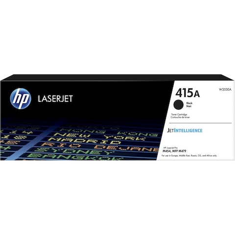 HP 415A Black Laserjet Toner Cartridge, W2030A Cartridge