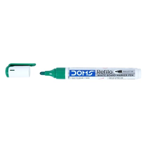 DOMS WHITE BRD MARKER PEN - GRN 10P