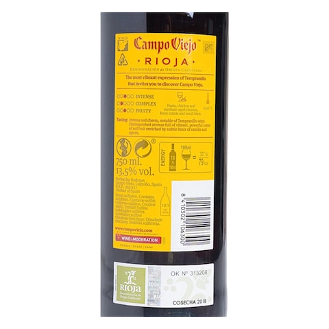 Campo Viejo Rioja Tempranillo Red Wine 750Ml