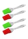 Generic 4-Piece Silicone Grilling Brush Set Red/Green/Clear One Size