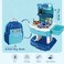 Little Story ROLE PLAY POLICE STATION WITH POLICE CAR AND BLOCK TOY SET SCHOOL BAG (219 Pcs) - Blue, 2-IN-1 Mode