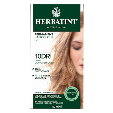 Herbatint Hair Colour Gel Permanent 150 Ml 10DR Light Coperish Gold