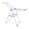 Foldable Cloth Dry Stand Silver/Violet 55X182Centimeter