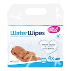 Buy Water Wipes Purest Baby Wipes White 60 Wipes Pack of 4 in UAE