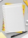 Lowha Spiral Notebook With 60 Sheets And Hard Paper Covers With Acorn Design, For Jotting Notes And Reminders, For Work, University, School