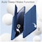 Case For Samsung Galaxy Tab S9 FE+ / S9 FE Plus 12.4-Inch with S Pen Holder, Soft TPU Tri-Fold Stand Protective Tablet Cover, Support S Pen Charging, Auto Wake/Sleep (Blue)