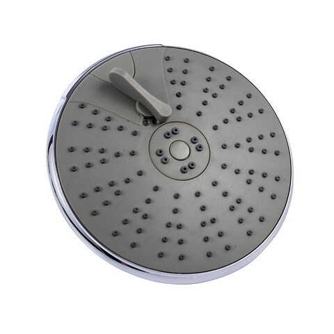 Decdeal - 6 Inch Shower Head High Pressure Boosting 3 Settings Adjustable Shower Head Bathroom Bath Spray Showerhead Polished Chrome Bath Rain Shower Head Replacement