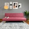 In House Aimar 2 In 1 Sofabed Velvet Upholstered - Dark Pink