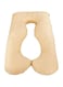 Generic - U Shape Pregnancy Pillow Cotton Beige 120x80centimeter