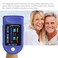 Generic-Blue Digital Fingertip Pulse Oximeter LED Display Blood Oxygen Level SpO2 Finger Oximeter Sensor Saturation Fingertip Monitor Measurement Meter