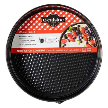O Cuisine Non-Stick Springform Detachable Cake Pan Black 26cm
