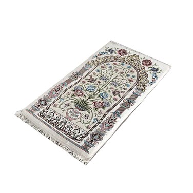 سجادة صلاة شانيل من الفتال هوم للاطفال - ابيض