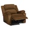 In House Velvet Rocking &amp; Rotating Recliner Chair - Brown - AB02