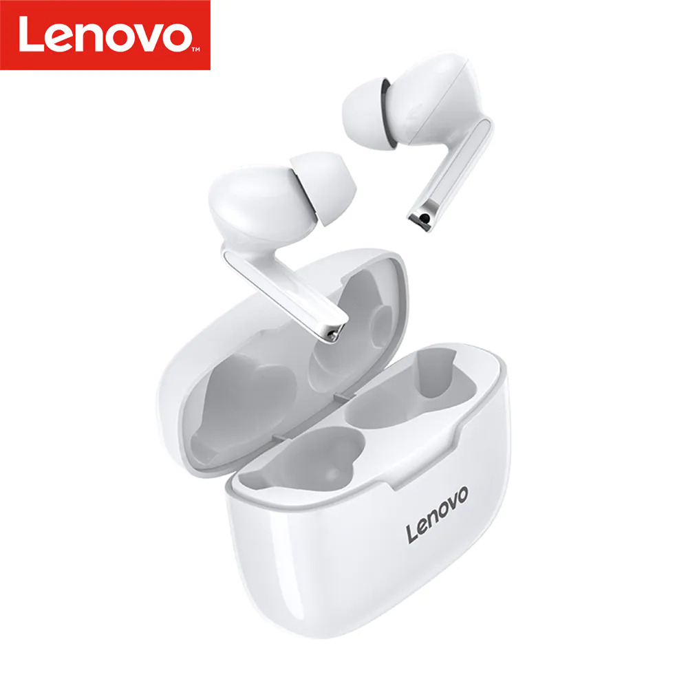 Lenovo Xt90 TWS In-Ear Earphones With MIC And Charging Case, White