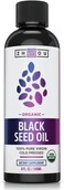 Zhou Nutrition Organic Black Seed Oil, 100% Virgin Cold Pressed Omega 3 6 9, Super Antioxidant For Immune Support, Joints, Digestion, Hair &amp; Skin, Vegan, Gluten-Free, Non-Gmo, 8Oz