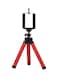Generic - Mini Flexible Tripod For Smartphones/Camera Red/Black