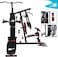 SKYLAND Multi-Function HOME GYM 3 STATION With Protection Cover for 72 Kg Stack Weight, Adjustable bench, Punching Bag, Power Stand-GM-8138