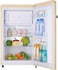 Hoover 95L Net Capacity Single Door Retro Style Refrigerator Cream HSD-K123-RW