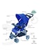 Moon Trek - One Fold Stroller -Persian Blue