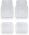 Vaygway All Weather Floor Mats-Universal 4 Piece Car Interior- Rubber Clear Car Plastic Rug- Heavy Duty Weather Protection Mats