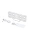 Generic 3D LED Digital Alarm Desk Clock White 21.2 X 8.3 X 3.5Centimeter