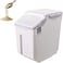 Blooming Time Rice Storage Container, 15Kg Sealed Grain Box Moistureproof Flour Food Storage Container Kitchen Storage Box, 32.5 X 19.5 X 36cm