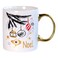 Noel Printed Christmas Ceramic Mug with Gold Handle 350ml